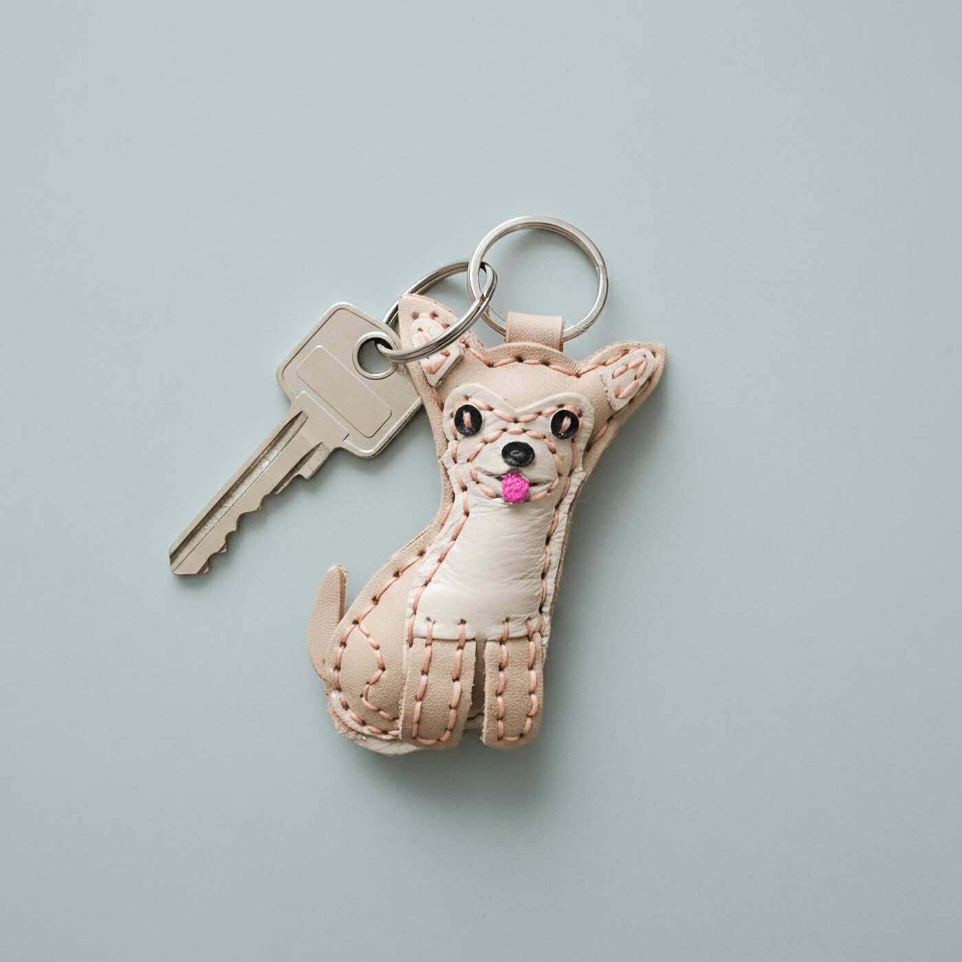 KEY レザーキーホルダー チワワ Chihuahua｜LEATHER KEY HOLDER 鍵