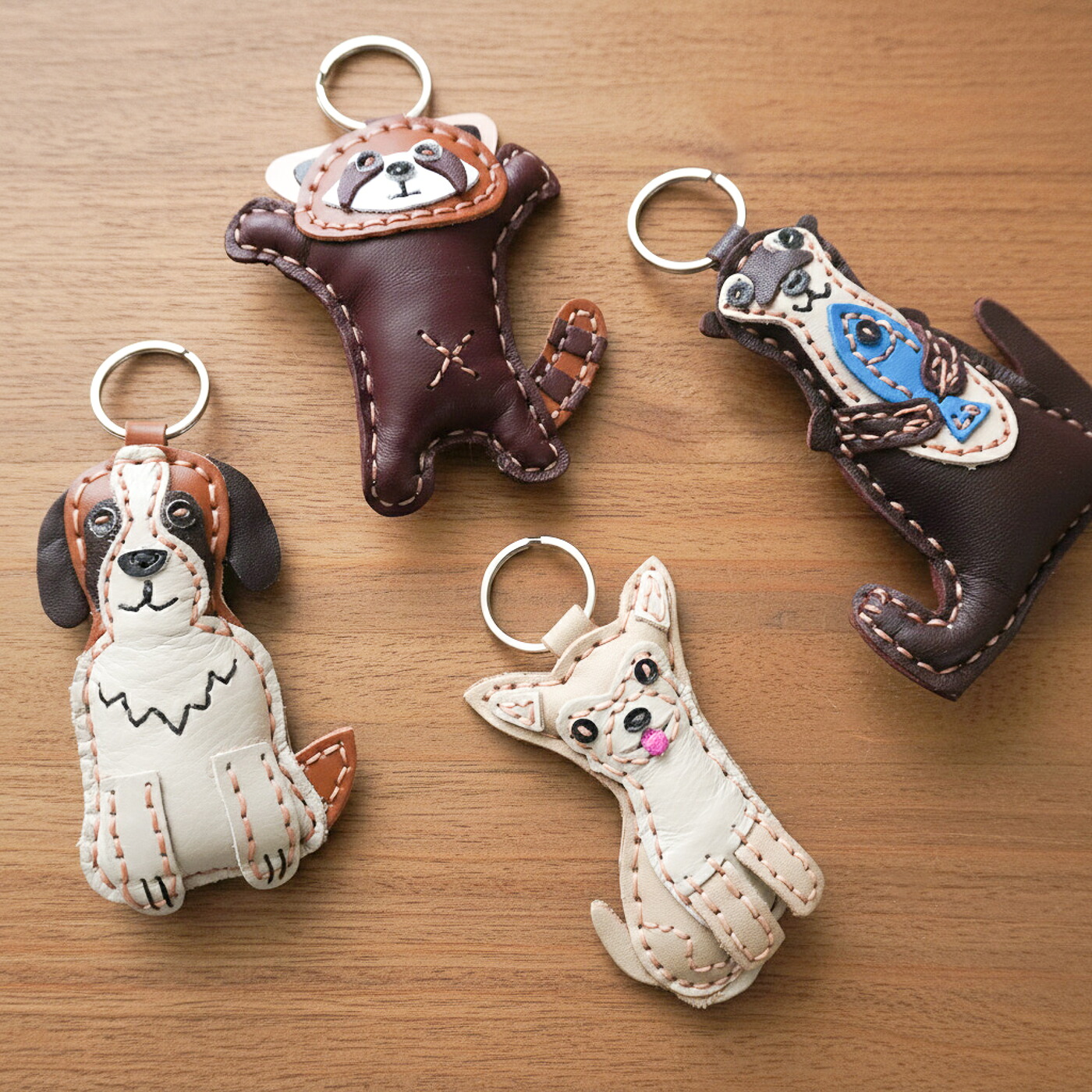 KEY レザーキーホルダー チワワ Chihuahua｜LEATHER KEY HOLDER 鍵