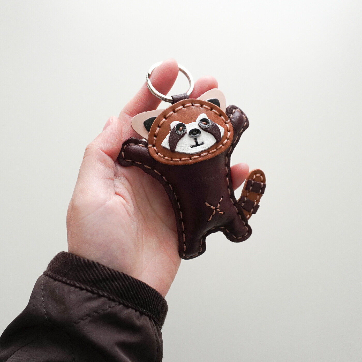 KEY レザーキーホルダー Lesser Panda レッサーパンダ｜LEATHER KEY