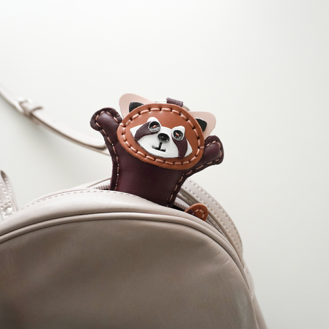 KEY レザーキーホルダー Lesser Panda レッサーパンダ｜LEATHER KEY