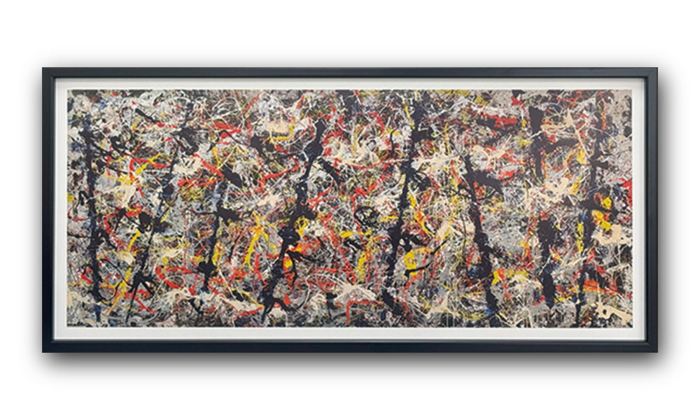 Blue Poles 1952（ジャクソン ポロック）アートポスター Raffinart】ジャクソン・ポロック「BLUE POLES,1952」［1025mm × 486mm