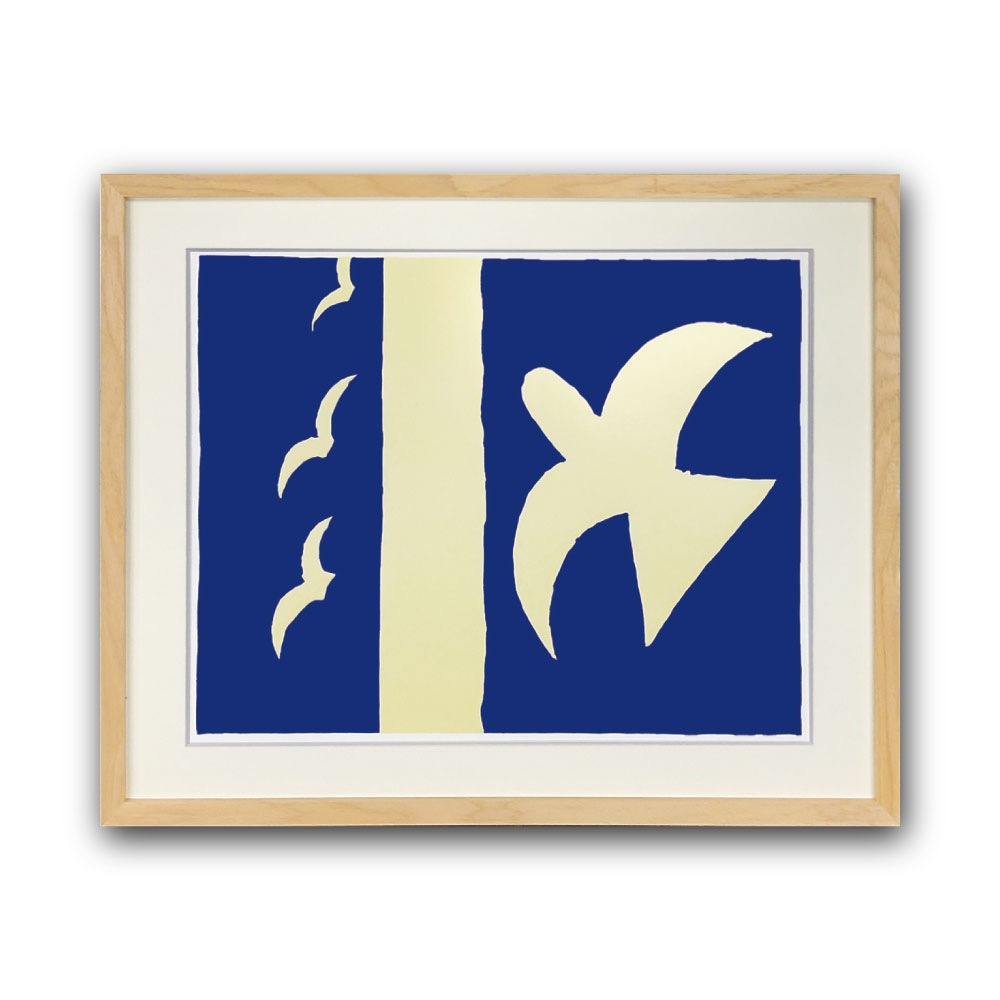 Raffinart】ジョルジュ・ブラック「Oiseaux,1955」［525mm × 425mm