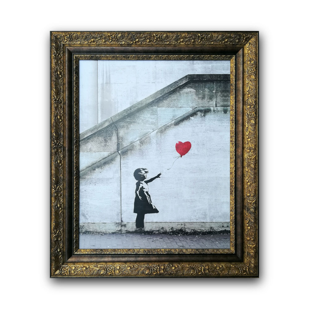 Raffinart】バンクシー「Love is in the Bin」［542mm × 643mm