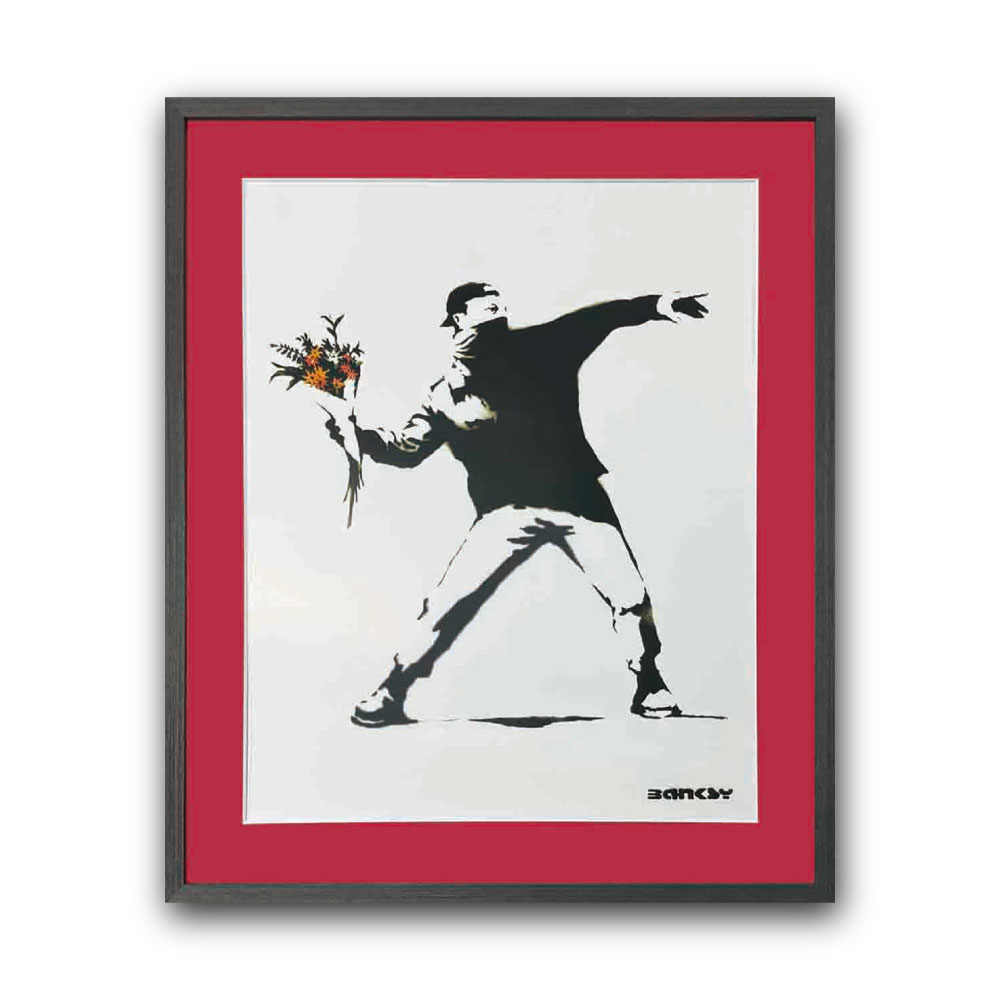 Raffinart】バンクシー「Molotov」［525mm × 625mm］｜Banksy アート