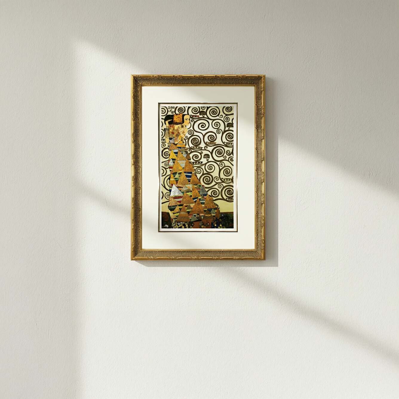 グスタフ・クリムト 絵画 金色フレーム Raffinart】グスタフ・クリムト「Expectation（期待）」［321mm