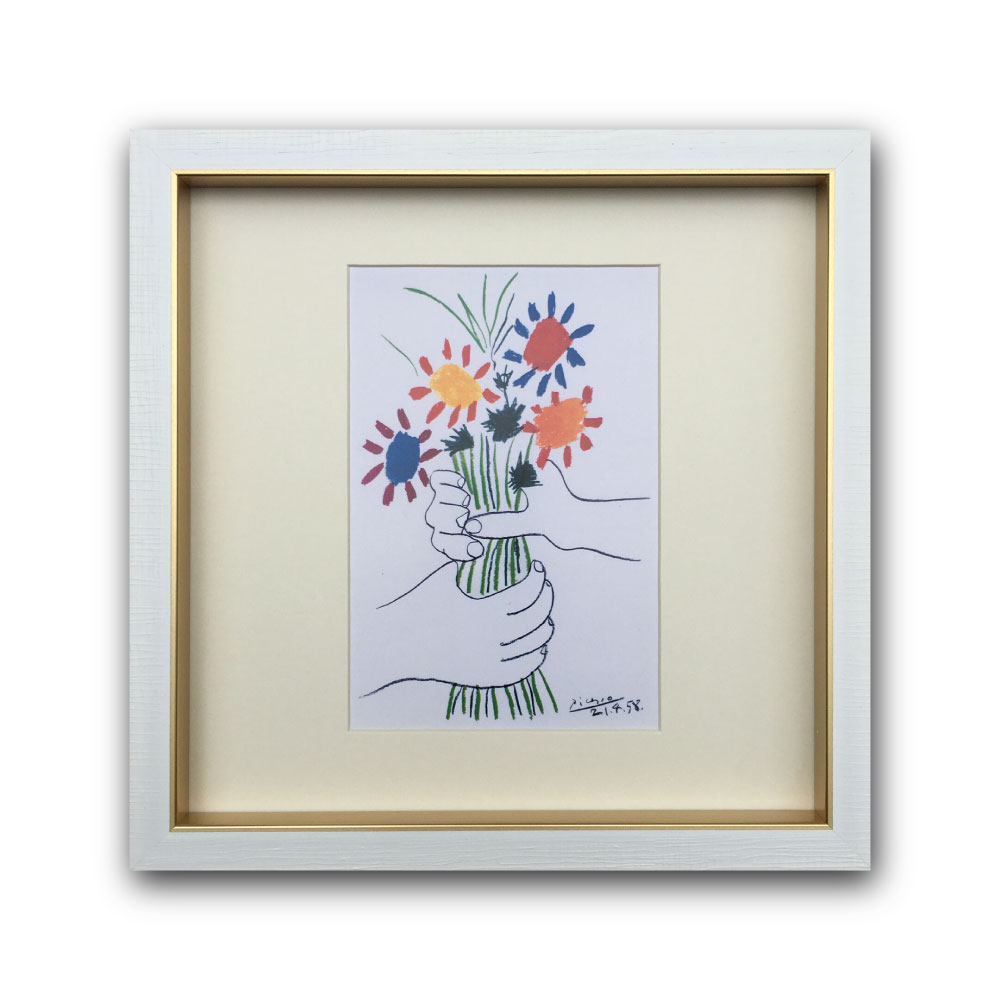 Raffinart】パブロ・ピカソ「花束」［223mm × 223mm］｜Pablo Picasso