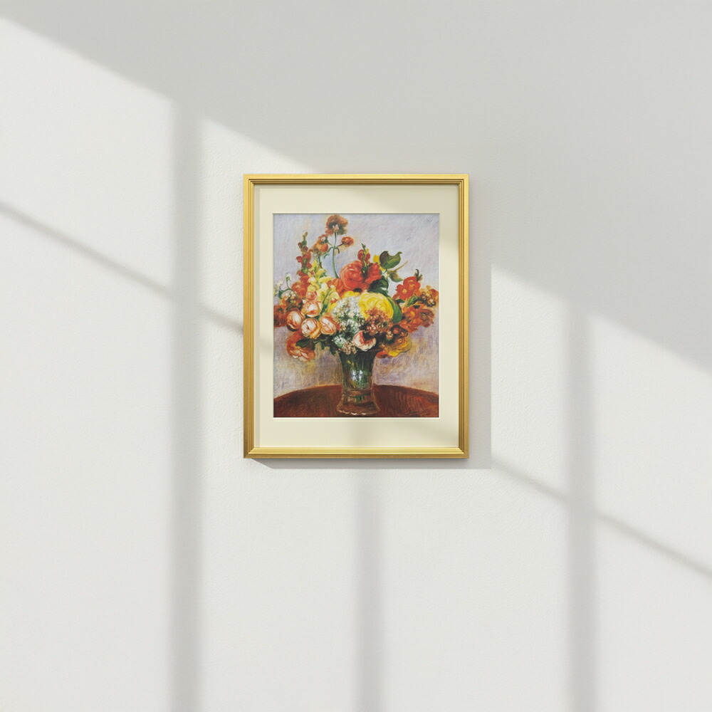 Raffinart】ピエール＝オーギュスト・ルノワール 「花瓶の中の花