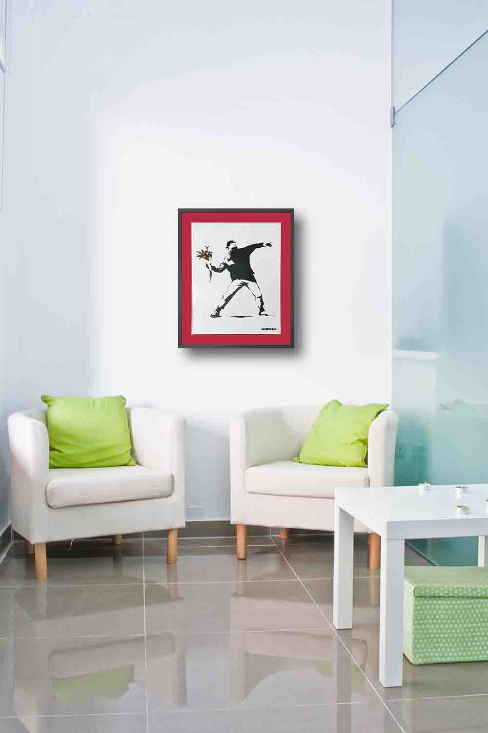 Raffinart】バンクシー「Molotov」［525mm × 625mm］｜Banksy アート