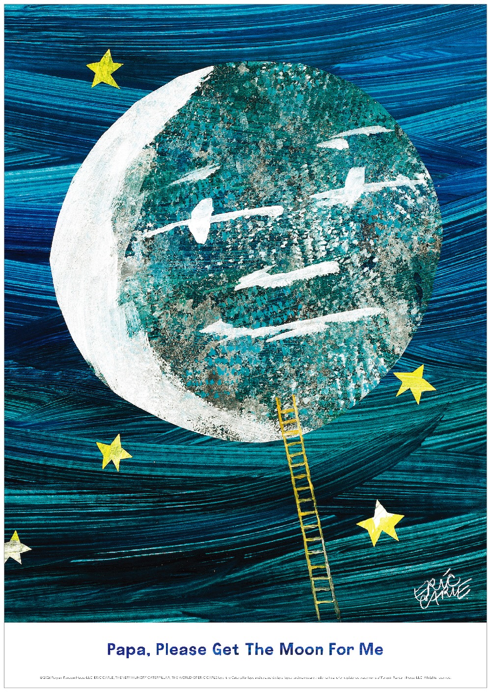 ERIC CARLE：エリック カール・B4サイズ ポスター『Moon/ パパ、お月