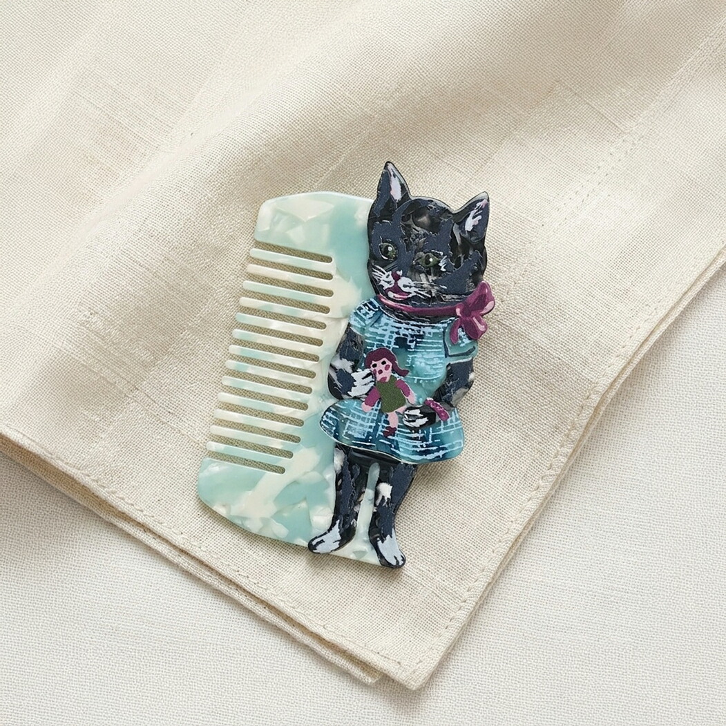 Nathalie Lete（ナタリーレテ） Cat Comb ヘアコーム｜櫛 くし ブラシ