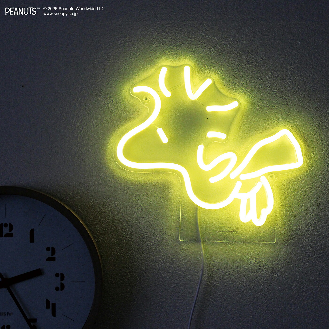 PEANUTS PEANUTS NEON LIGHT（House）｜スヌーピー ウッドストック