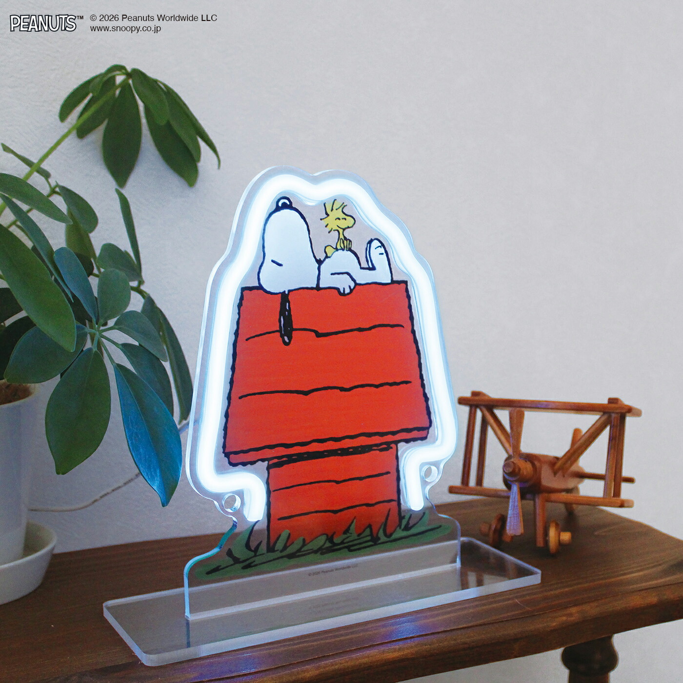 PEANUTS PEANUTS NEON LIGHT（House）｜スヌーピー ウッドストック