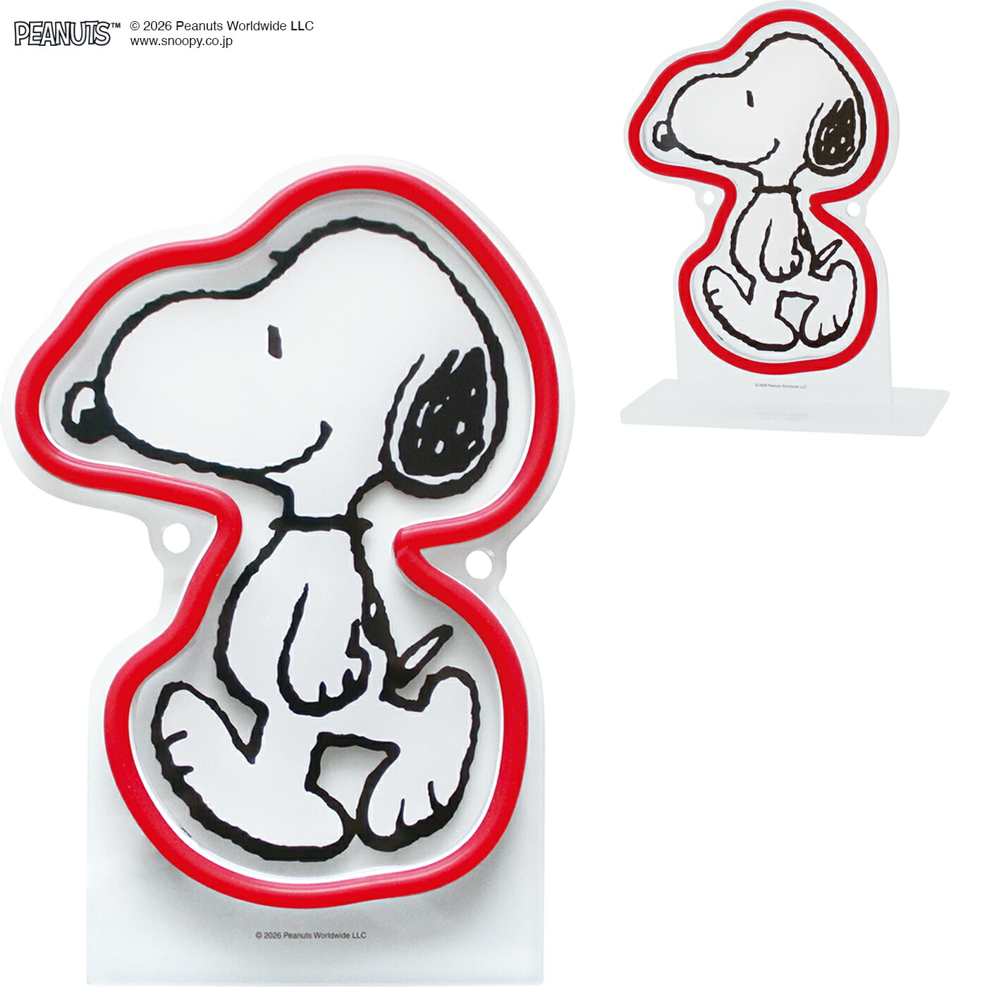 PEANUTS PEANUTS NEON LIGHT（Snoopy Mini）｜スヌーピー ウッド