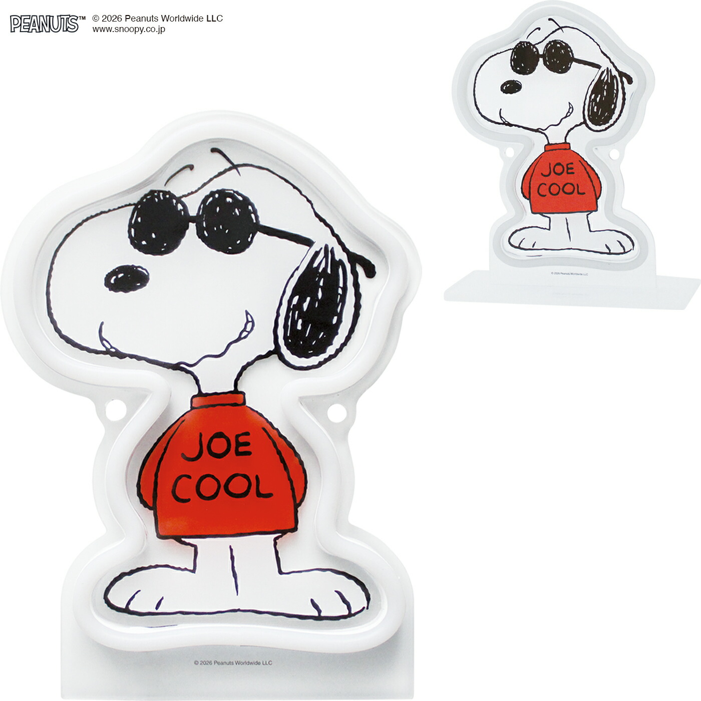 PEANUTS PEANUTS NEON LIGHT（Joe Cool Mini）｜スヌーピー ウッド
