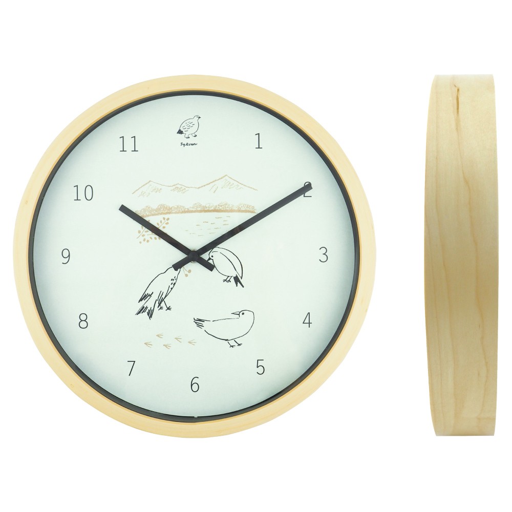 未使用　壁掛け時計　 Wall Clock Bird Design SYLVAN シルヴァン ウォールクロック / 壁掛け時計『Bird』 : EL