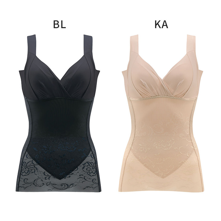 ワコール Wacoal マイナス5歳の着やせブラキャミ ボディシェイパー ボディスーツ 補正 補整 下着 ARA723 MLサイズ