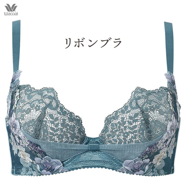 WACOAL（ワコール） ブラ 3/4カップ リボンブラ 脇高 サイドすっきり