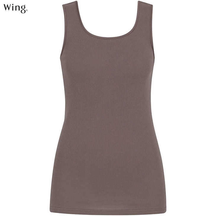 ワコール Wacoal Wing ウイング リブ タンクトップ オーガニックコットン 綿の贅沢オーガニック ブラの凹凸が目立ちにくい 肌着 下着 EL1161