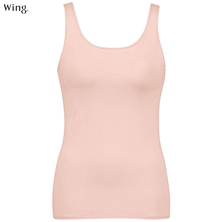 ワコール Wacoal Wing ウイング 綿混 シンクロブラトップ カップ付きインナー et1132 タンクトップ