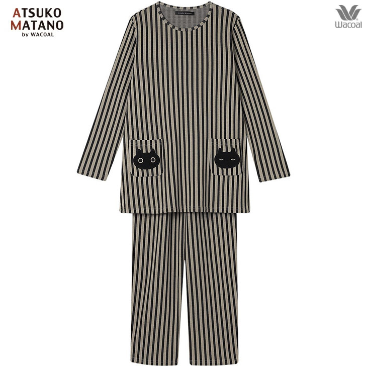 Atsuko Matano ストライプルームウェア　新品タグ付き ATSUKO MATANO by WACOAL マタノアツコ ワコール wacoal パジャマ
