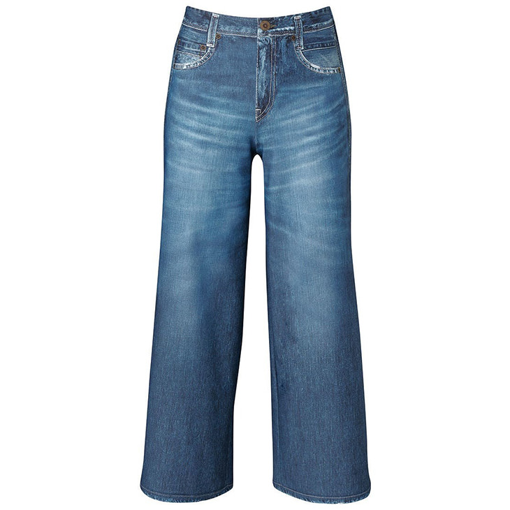 まるでデニム ワコール wacoal カルソン ワイドシルエット アウター ボトムス パンツ ksn121 SMLサイズ WACOAL（ワコール） まるでデニム カルソン ワイドシルエット アウター