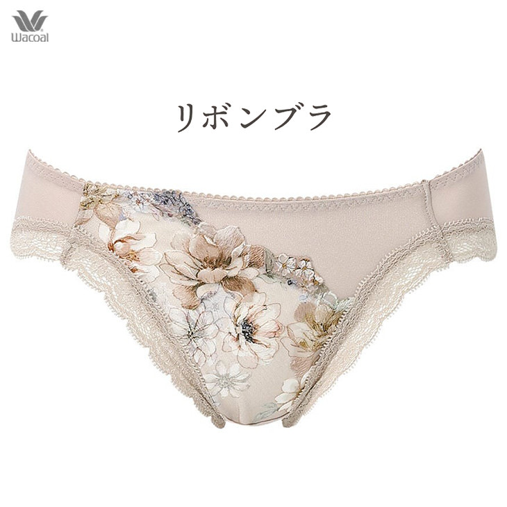 WACOAL（ワコール） 脇すっきり リボンブラ ペアショーツ MLサイズ