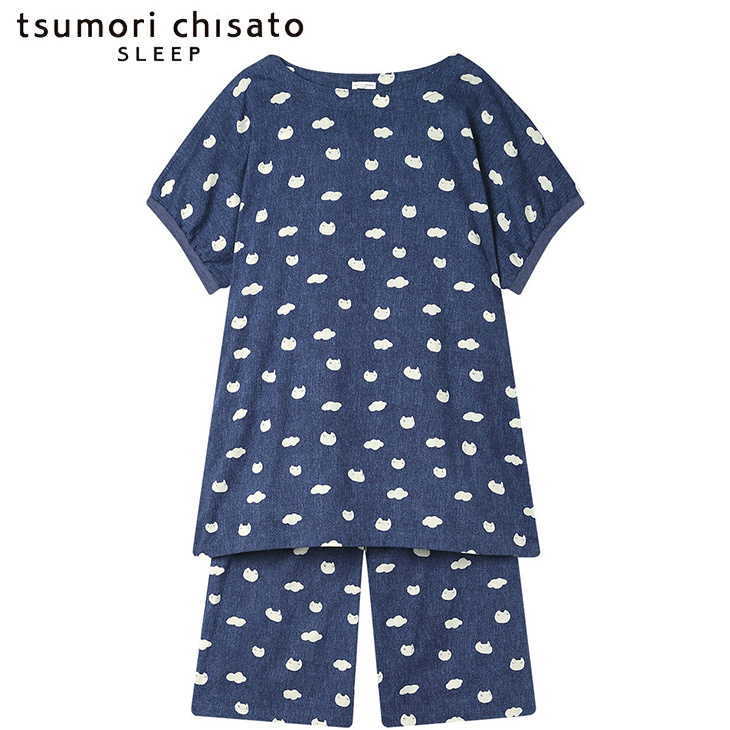 新品タグ付き ツモリチサト パジャマ ルームウェア 春夏 ウェーブ M tsumori chisato SLEEP ツモリチサト ワコール wacoal パジャマ ルーム
