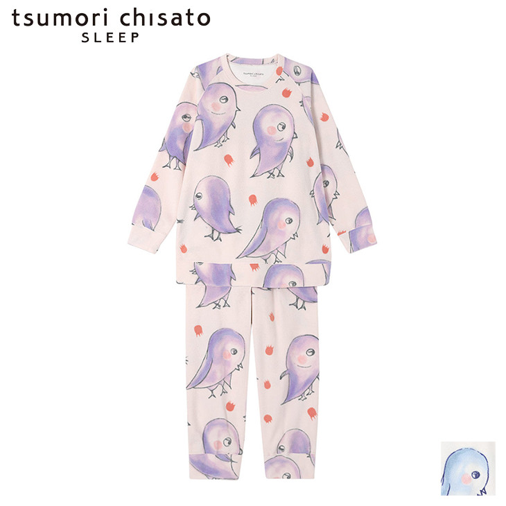 10%OFF ツモリチサト tsumori chisato ワコール パジャマ UDW441 長袖長ズボン パステルカラー マイクロフリース ルームウェア ナイトウェア ナイティ【MA】