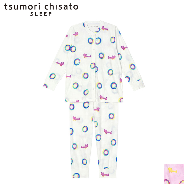 tsumori chisato SLEEP 前開きボタンロングパジャマ＆パンツ - パジャマ