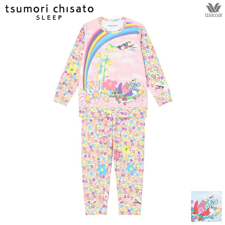 15%OFF ツモリチサト tsumori chisato ワコール パジャマ UDX622 春夏 ロング袖＋ロング丈 おやゆび姫 カラフル 部屋着  ナイトウェア ルームウェア ナイティ : 01udx622 : エルドシック Yahoo!店 - 通販 - Yahoo!ショッピング