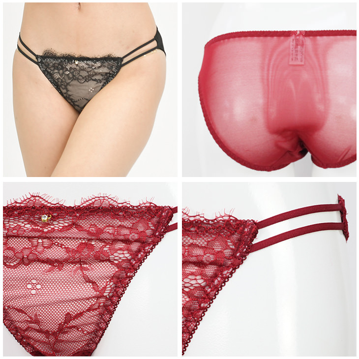 新品・未使用 赤 レース ブラジャーショーツセット E80 Lace Ladies（レースレディース） ブラジャー ショーツセット 「2点