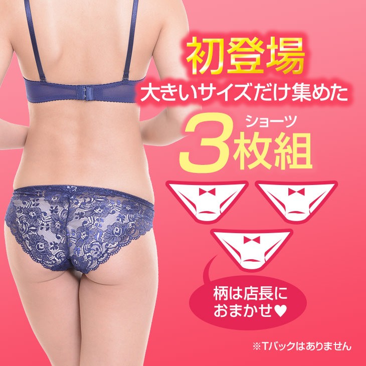 36%OFF ショーツ 福袋 大きいサイズ限定 レディース 下着 パンツ