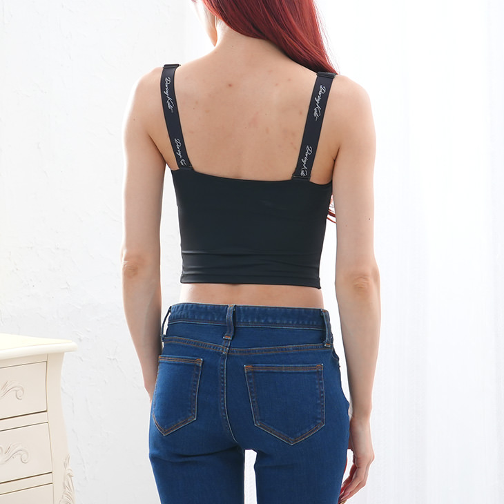 ブラトップ ハーフトップ ブラジャー ノンワイヤー トップス 涼しい 涼感 レディース M-LLサイズ