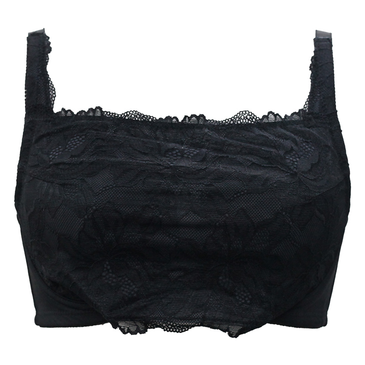 胸を小さく見せるブラ 小胸に見せるブラ スマートメイクブラ ミニマイザー 補正ブラ 補正下着 ブラジャー 大きいサイズ グラマーサイズ チラ見え防止 胸元カバー | ブランド登録なし | 01