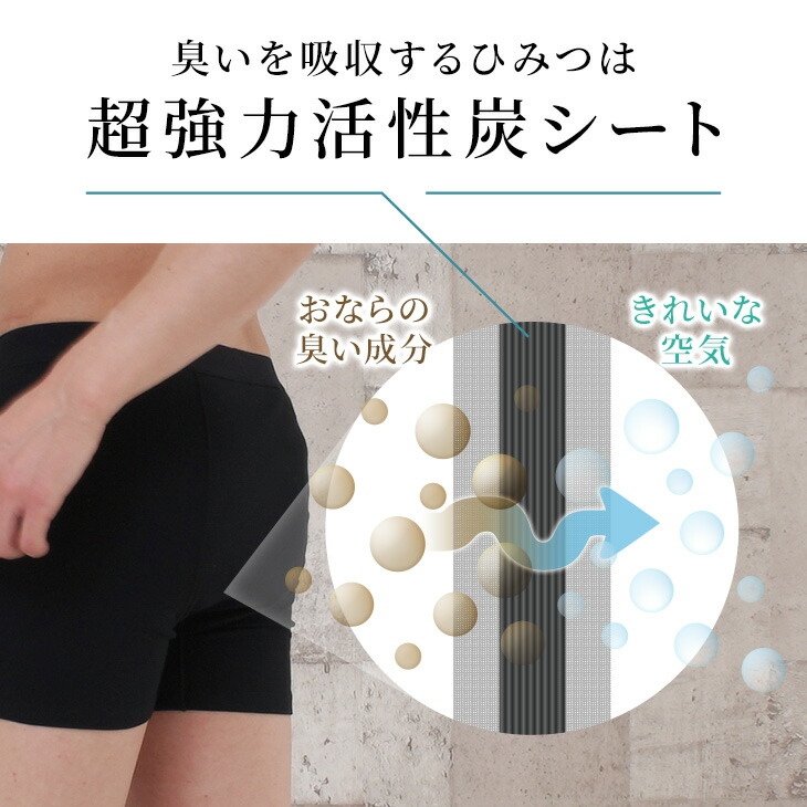 5万枚突破 おなら消臭パンツ 消臭パンツ 消臭下着 消臭ショーツ 消臭