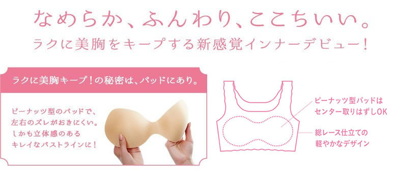 ワコール ハーフトップブラジャー GOCOCi ごこち CGG535