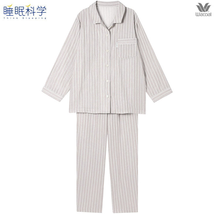 ❣️お値下げ❣️Wacoal ストライプ柄長袖パジャマ 楽天市場】ワコール Wing Wacoal 長袖 レディース パジャマ 二重