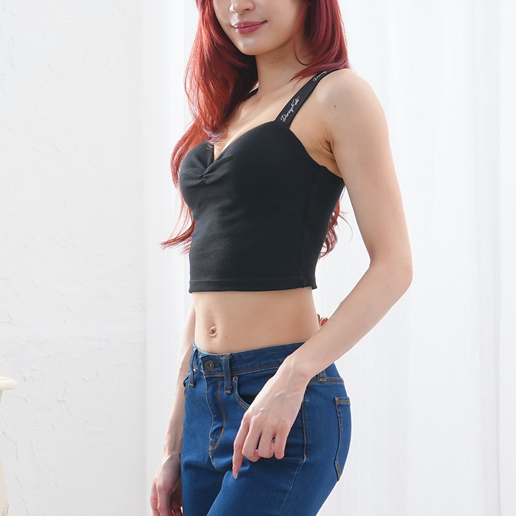 ブラトップ ハーフトップ ブラジャー ノンワイヤー トップス 涼しい 涼感 レディース M-LLサイズ