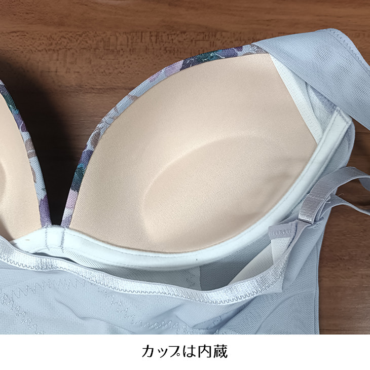 ボディシェイパー ボディスーツ 補正下着 フラワープリント 花柄 レディース M-LLサイズ