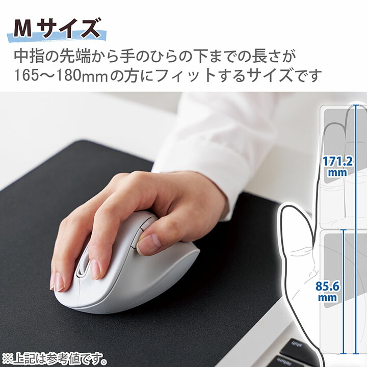 ELECOM ワイヤレスマウス ホワイト ELECOM（エレコム） ワイヤレス マウス 静音 EX-G 無線2.4GHz Mサイズ