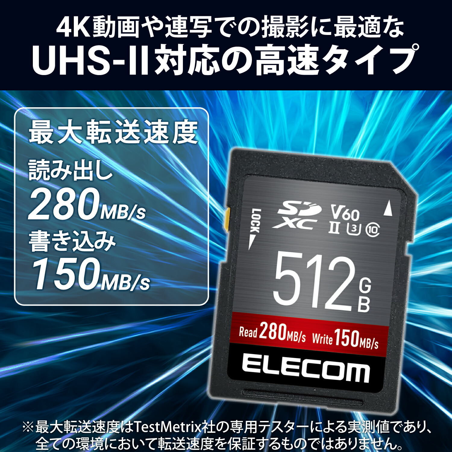 エレコム SDカード UHS-II SDXC メモリカード データ復旧サービス付