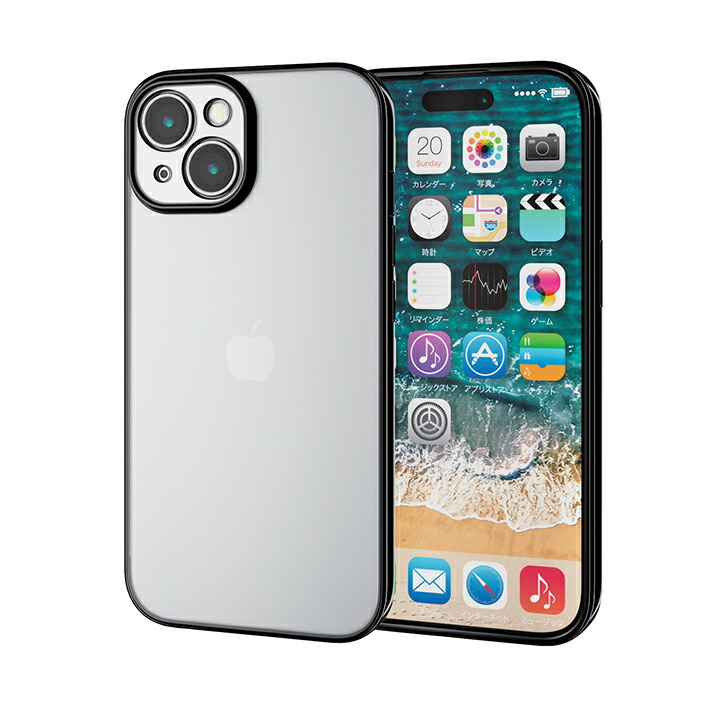 ELECOM エレコム iPhone 15 用 ソフトケース 極限 メタリック