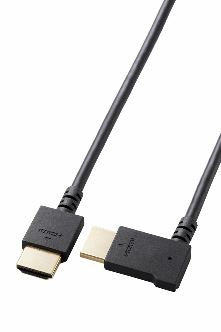 ELECOM（エレコム） HDMIケーブル HIGH SPEED HDMI L字 1m やわらか