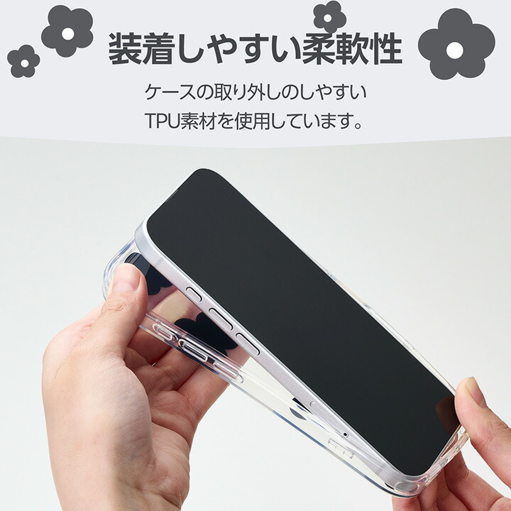 ELECOM（エレコム） iPhone 17 用 ソフトケース IMLフラワー iPhone17