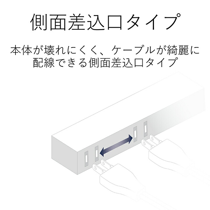 エレコム 電源タップ 延長コード コンセント タップ コンセントタップ