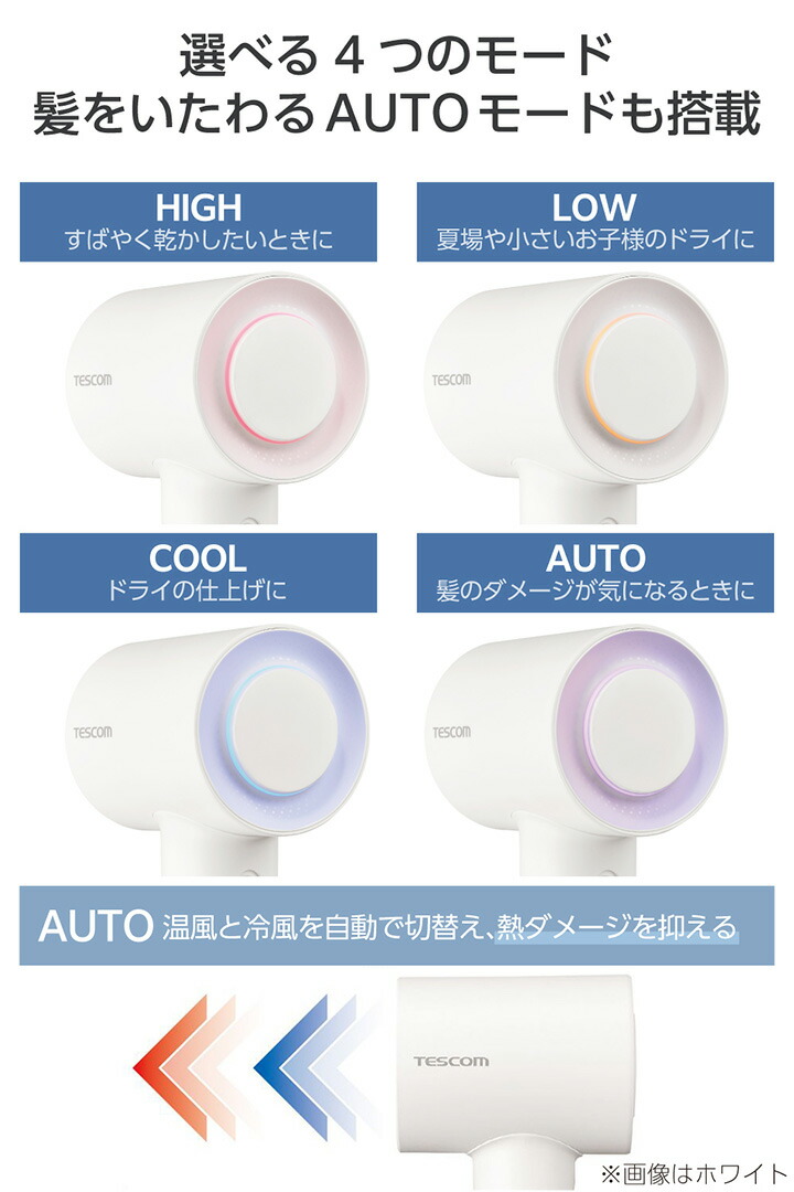 ELECOM（エレコム） テスコム ハンドドライヤー マイナスイオン ヘア