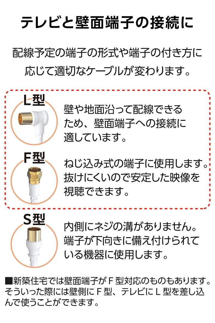 テレビ接続用同軸ケーブル | エレコムダイレクトショップ本店はPC周辺