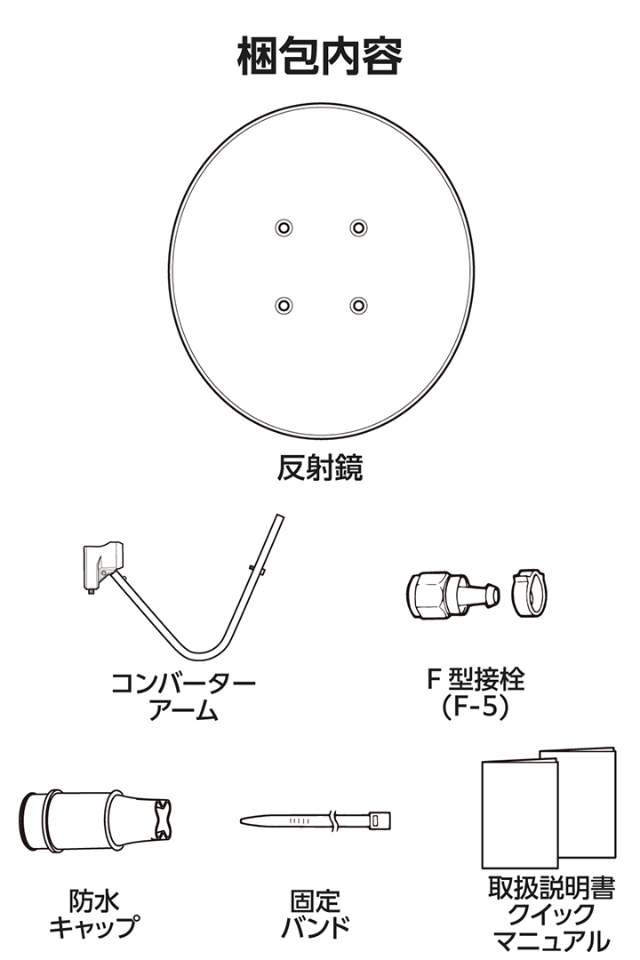 明日には消しますDX ハイビジョン アンテナ 45型 BSデジタル・110度CSデジタル対応 DSA-456 末使用品 DXアンテナ BC45AS BSアンテナ 45cm形 BS 110度CS対応