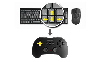 ELECOM（エレコム） ワイヤレスゲームパッド 小型軽量タイプ Windows10