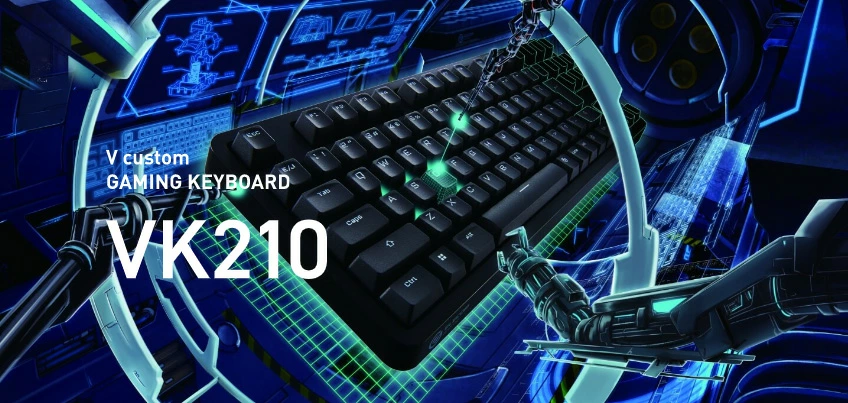 エレコム ゲーミングキーボード V custom VK210S ゲーミング